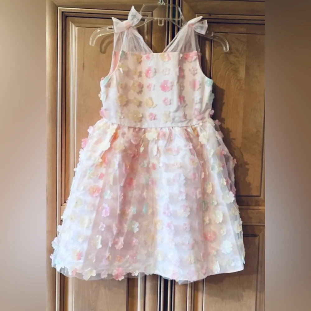 NWT Us Angels Girls Sleeveless Illusions Dress